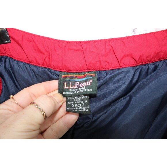 LL Bean Red Nylon Polyester Lined Insulated Pants Size 18 - Picture 9 of 10
